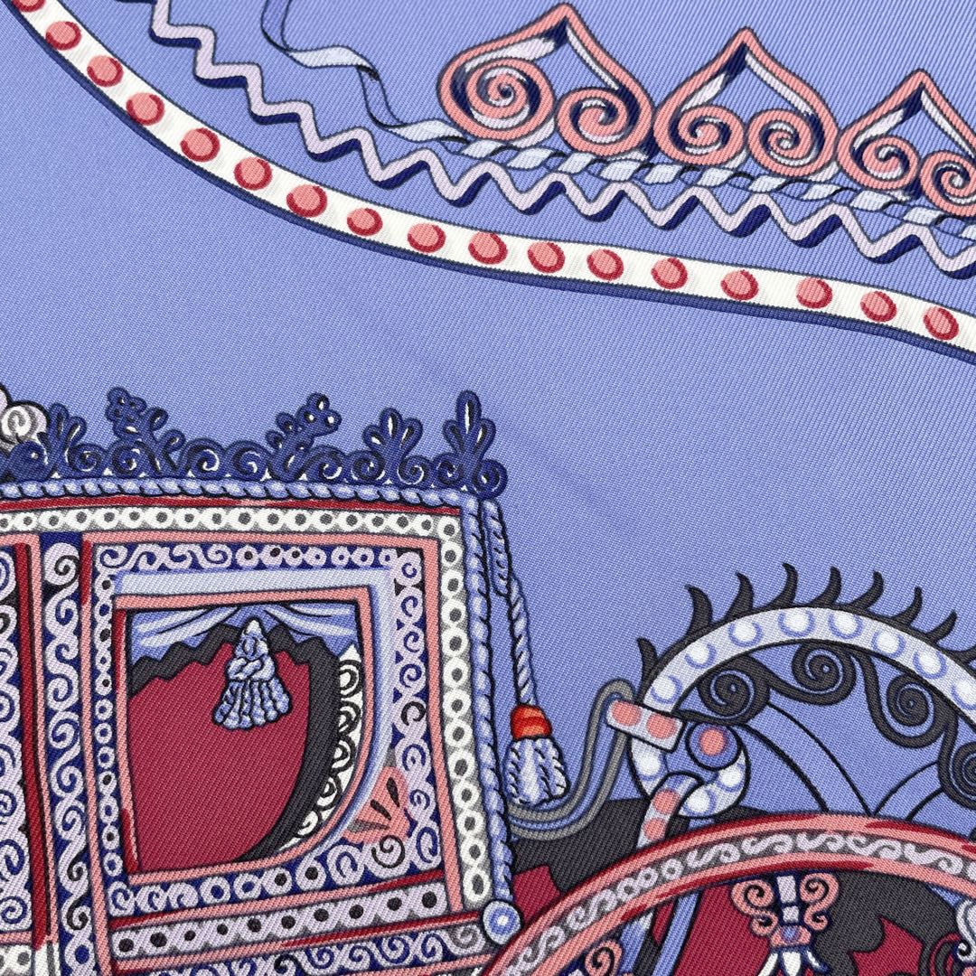 HERMES 星座柄 シルクスカーフ カレ45 ミニ・スカーフ エルメス 正規品