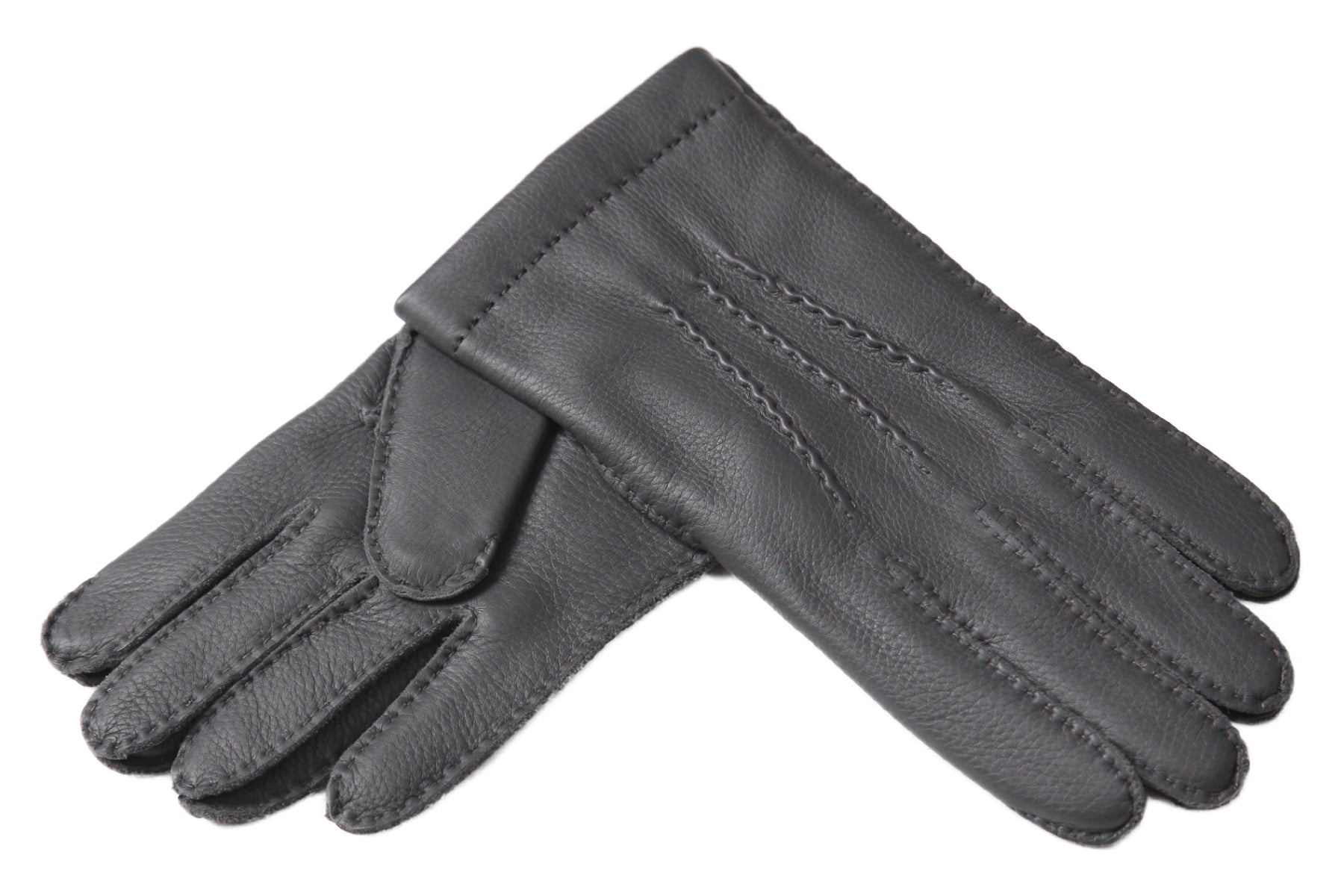 メンズ手袋◇ディアスキン◇グレー/GRIGIO 《カシミヤ》 – Merola