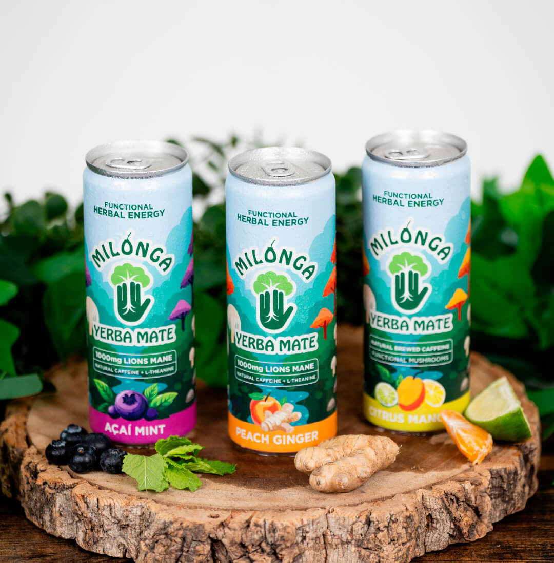 Lion's Mane Infused Yerba Mate (Acai Mint) | Milonga – Milonga