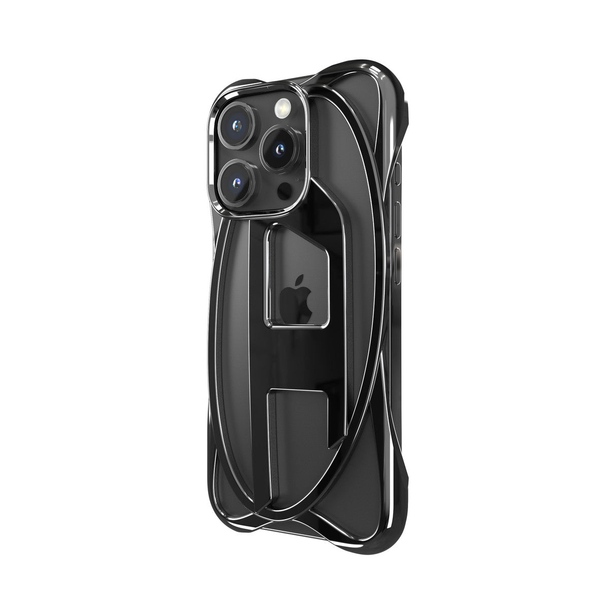 iPhone 16 Proケース CAGED D GLOSSYバンパー ブラック – MiraiSell