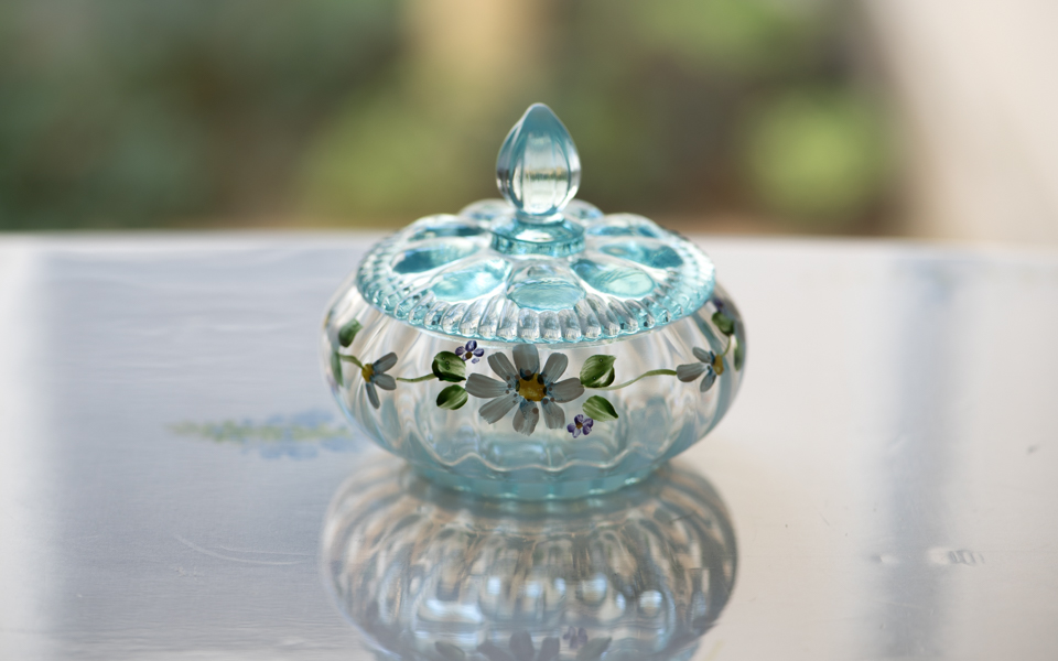 フェントン Fenton ドットパターン キャンディジャー フェントン