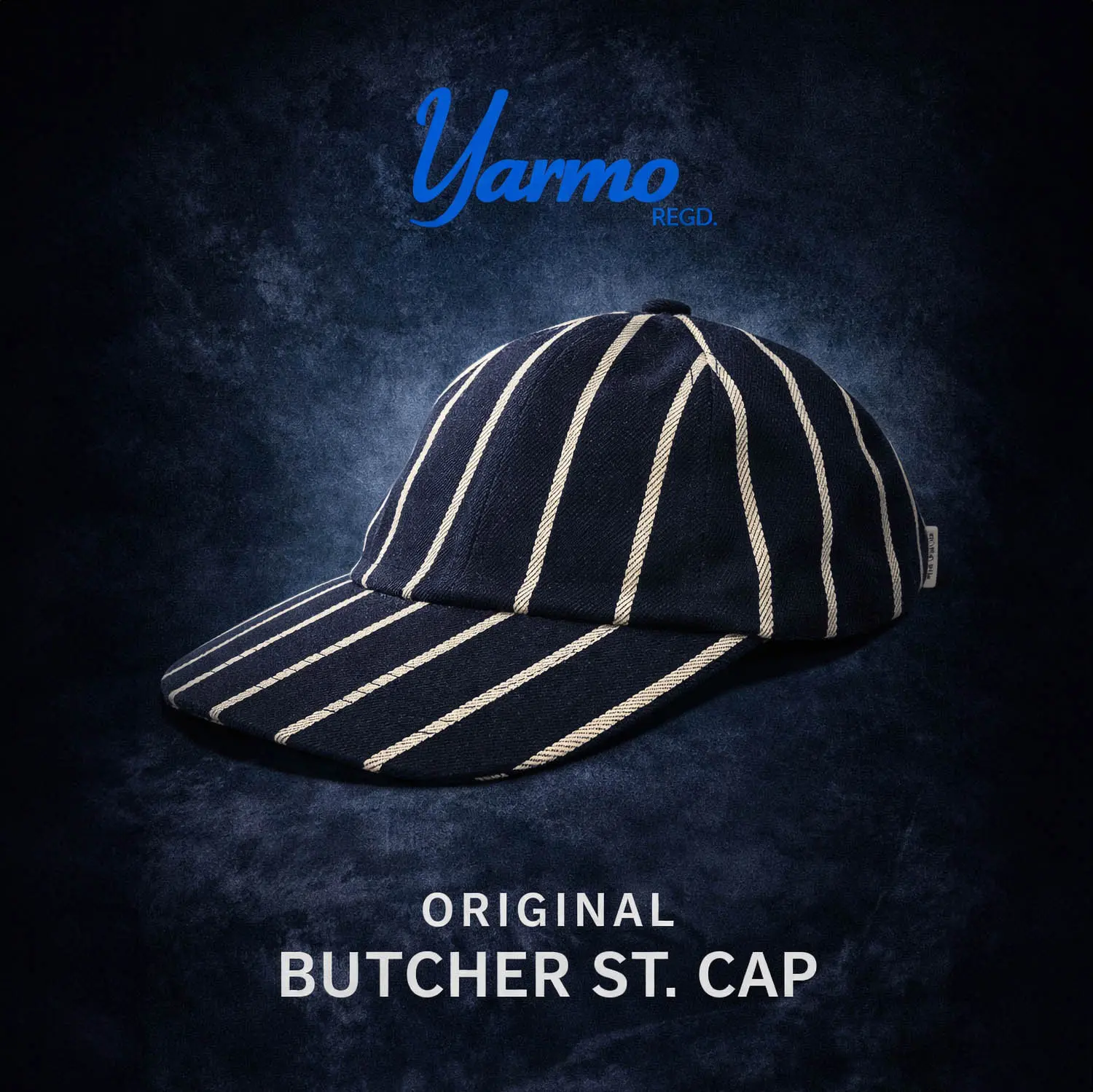 YARMO ヤーモ ブッチャーストライプキャップ 英国ワークの定番