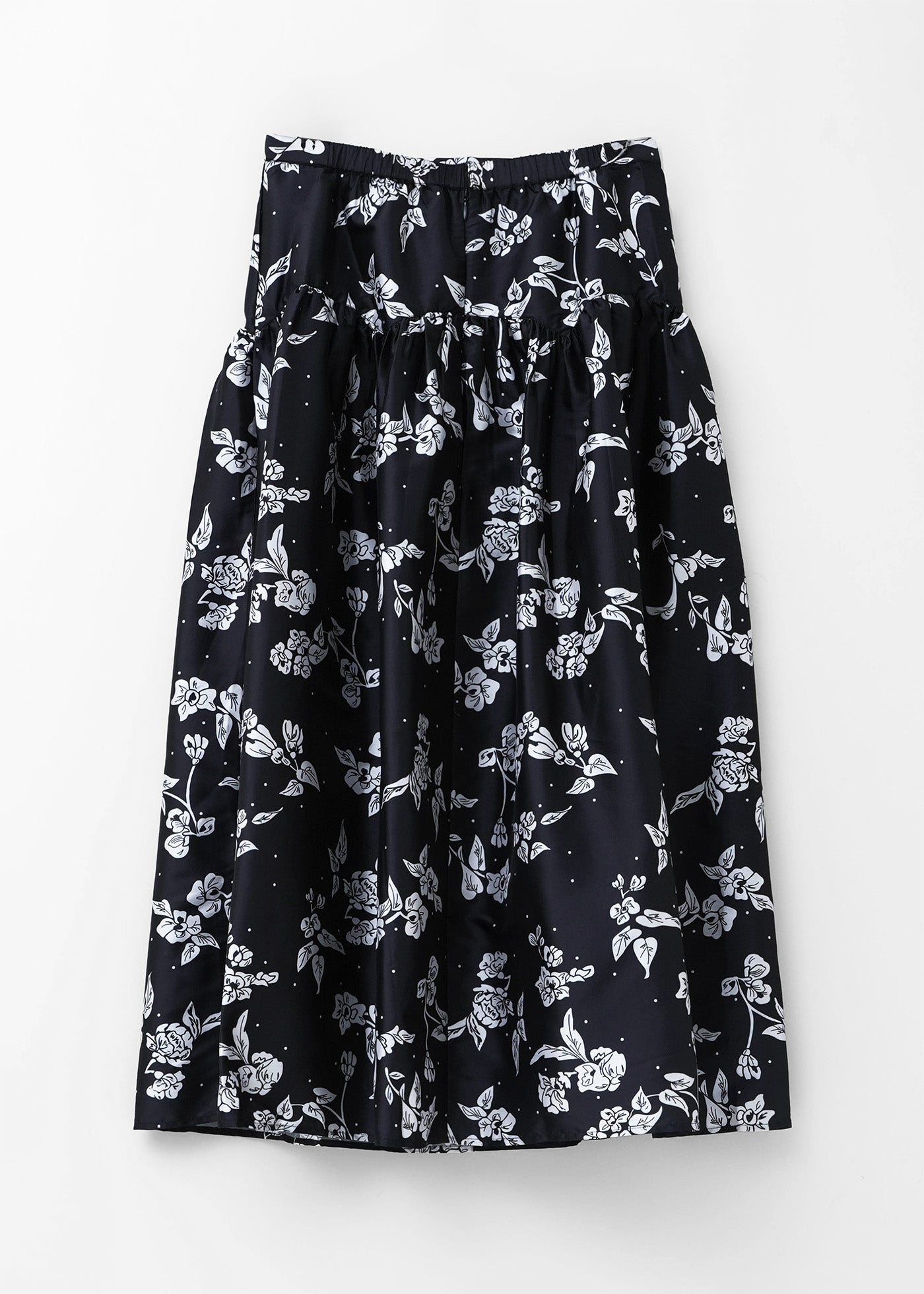 Poly Dupion Flower Print Skirt | Pasand by ne Quittez pas | パサン