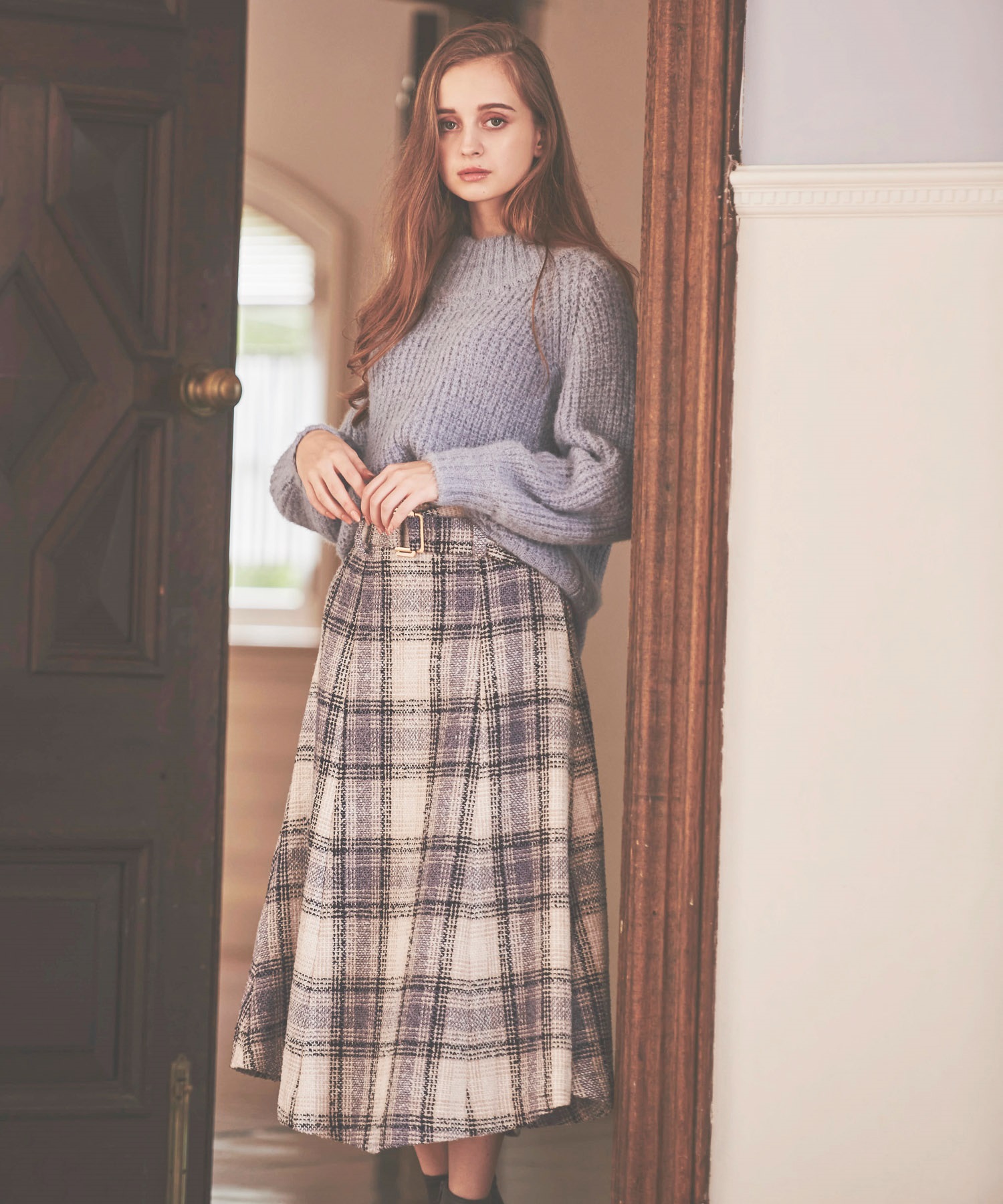 チェックツイードマーメイドスカート | フレアスカート | NOELA