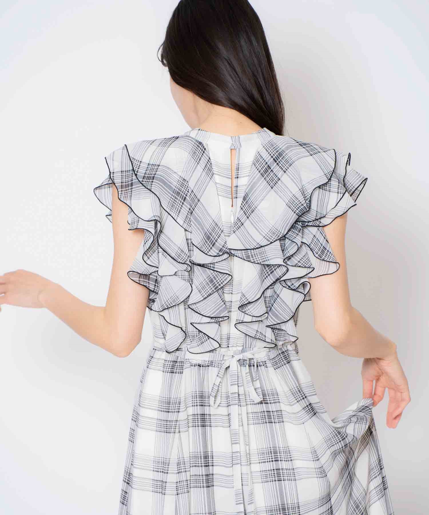チェックフリルワンピース | ロングワンピース | NOELA OFFICIAL WEB STORE