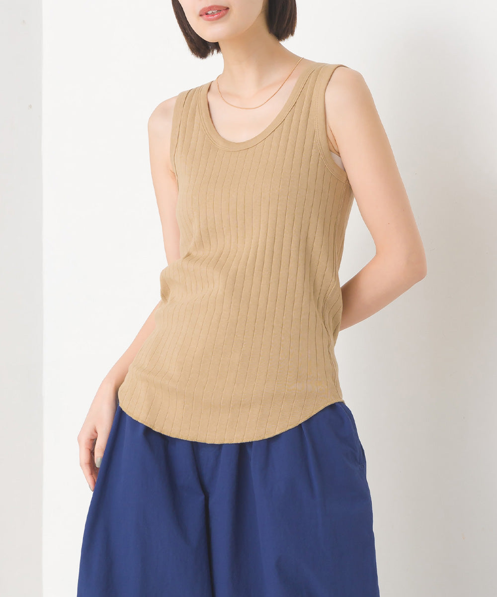 OMNES】針抜リブタンクトップ【1521-5127】