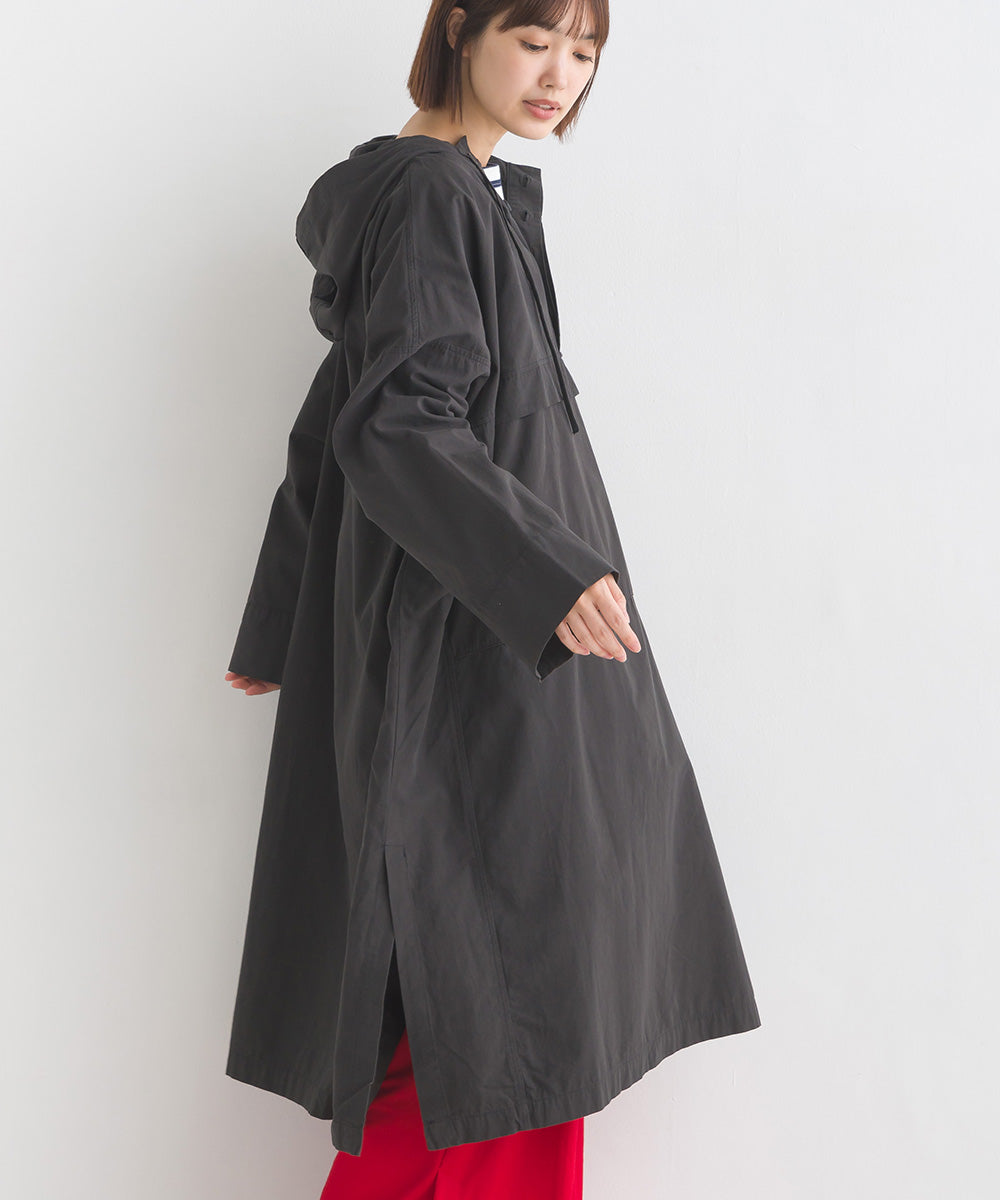 hbA】【OMNES】40ブロード フード付きポンチョコート【1522-7113】