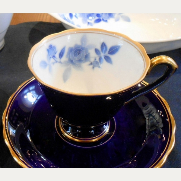 サムシングブルー）コーヒーカップ＆ソーサー|有田焼の老舗-香蘭社