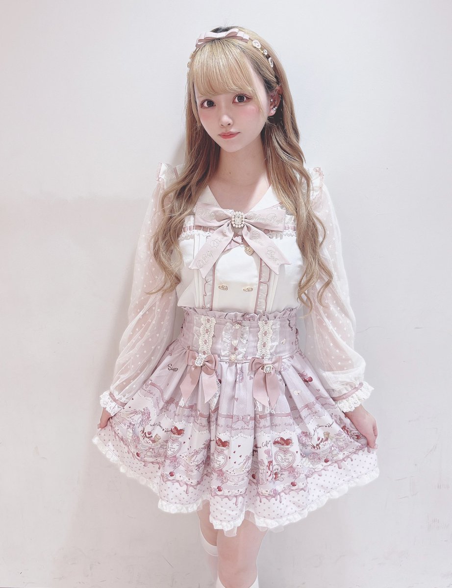 ♡LIZLISA whip bear cafe柄ワンピース ピンク♡ LIZ LISA on X: