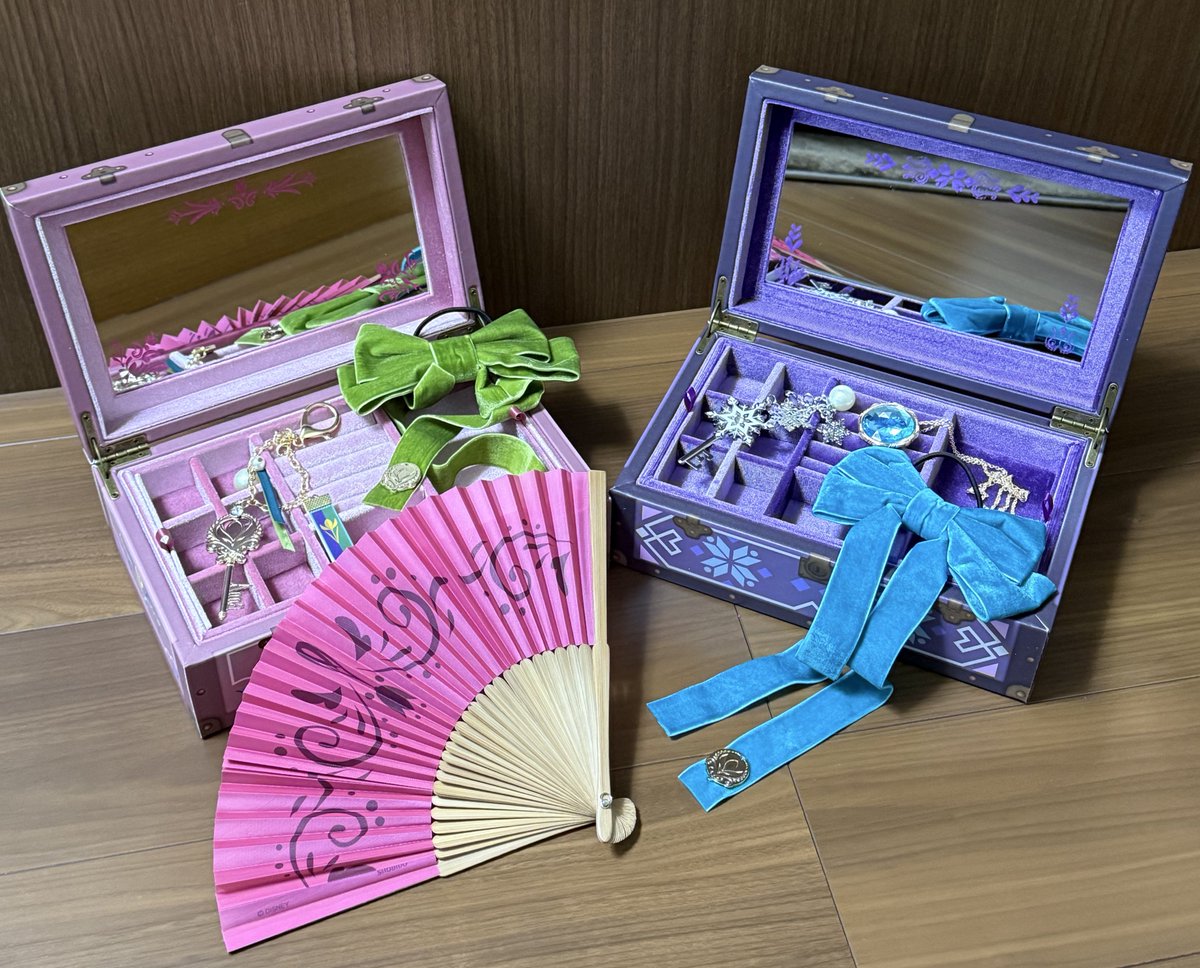 新品しまむらちはるコラボ エルサ キャリーケースセット＆ジュエリー