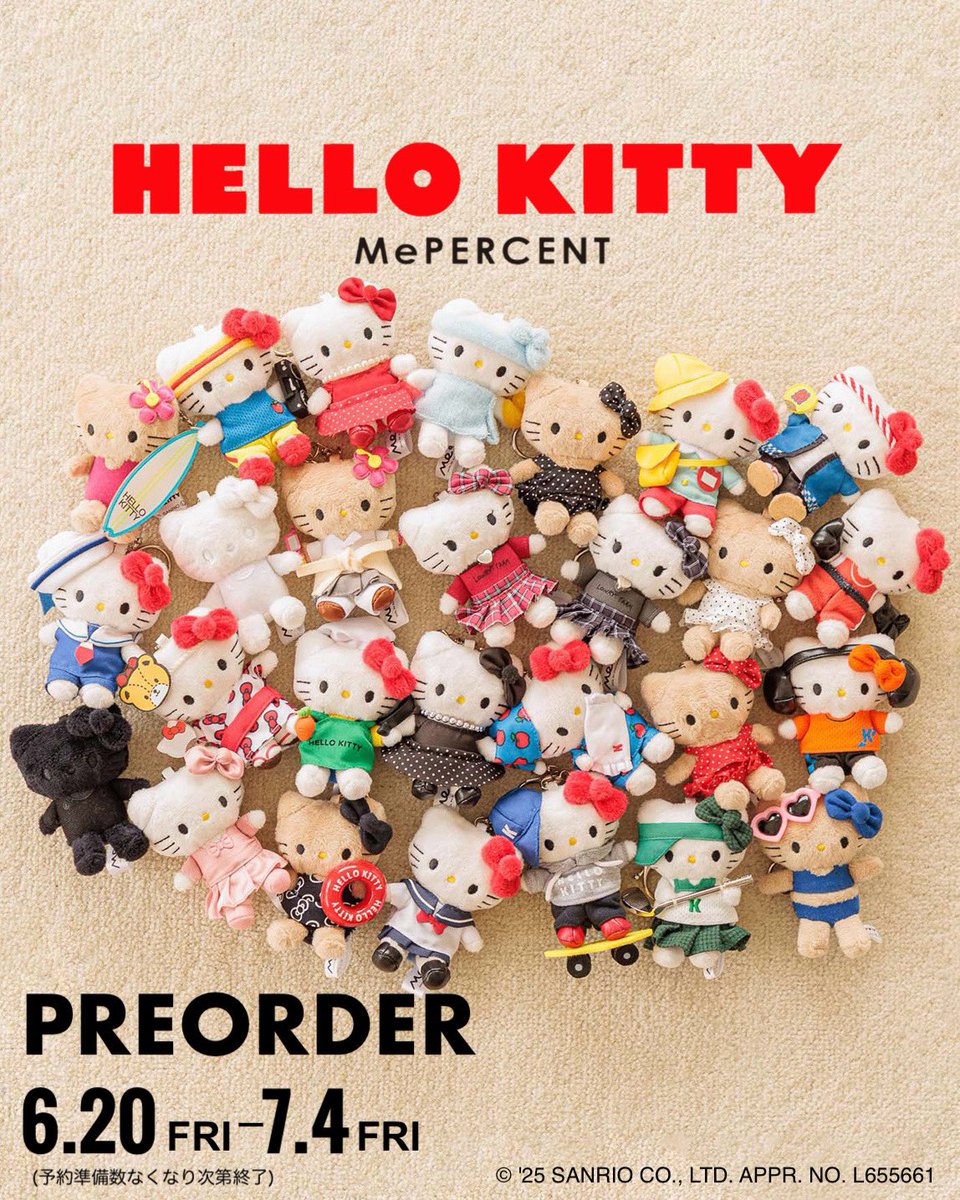 新品 me %ローリーズファーム ハローキティ キーホルダー 幼稚園等6点