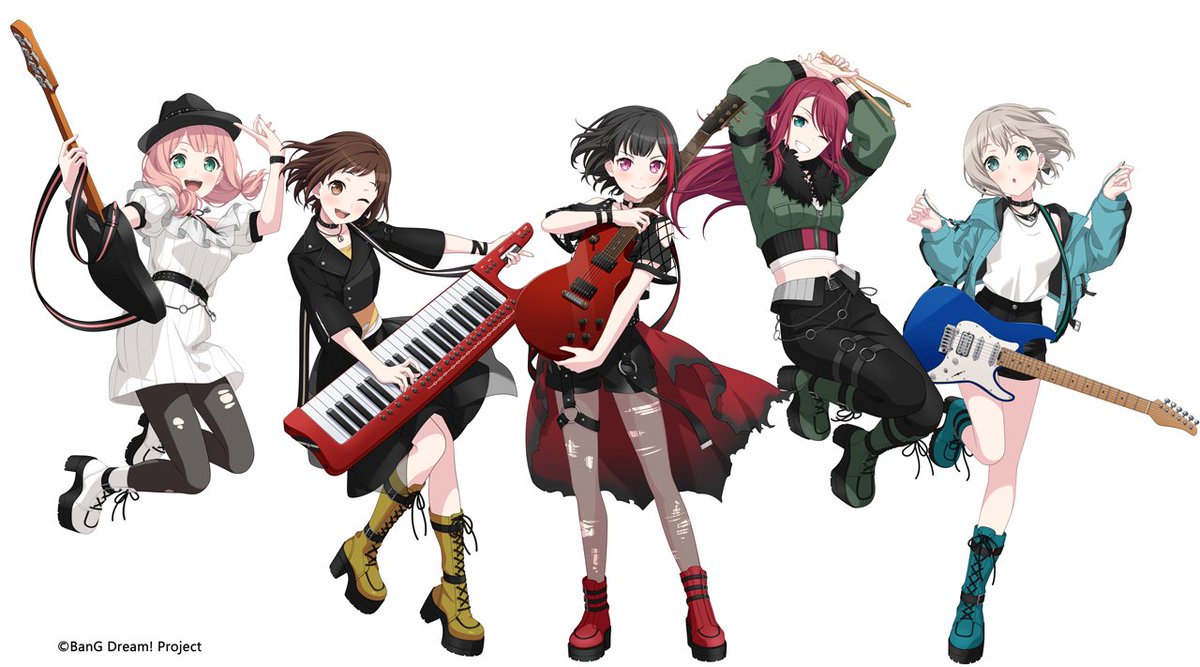 バンドリ！プロジェクト10周年記念】 Afterglowの10周年衣装キー