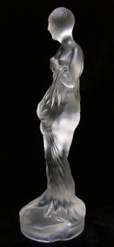 京都嵯峨野パーシモンのアンティーク・アールデコ・ガラス女性像