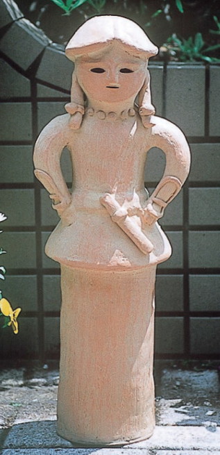 埴輪[はにわ]の置き物 新婦人 [H55cm] - プランター1通販｜卸売小売
