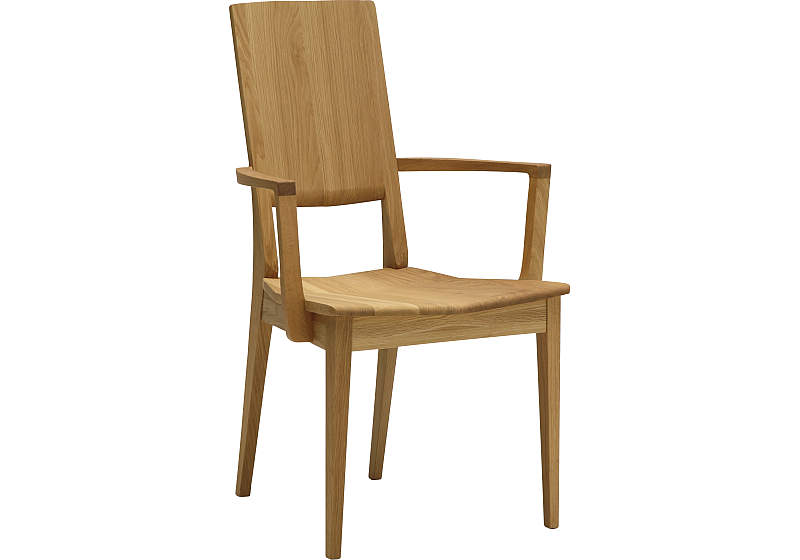 ①karimoku カリモク アームチェア ダイニングチェア アンティーク IZ