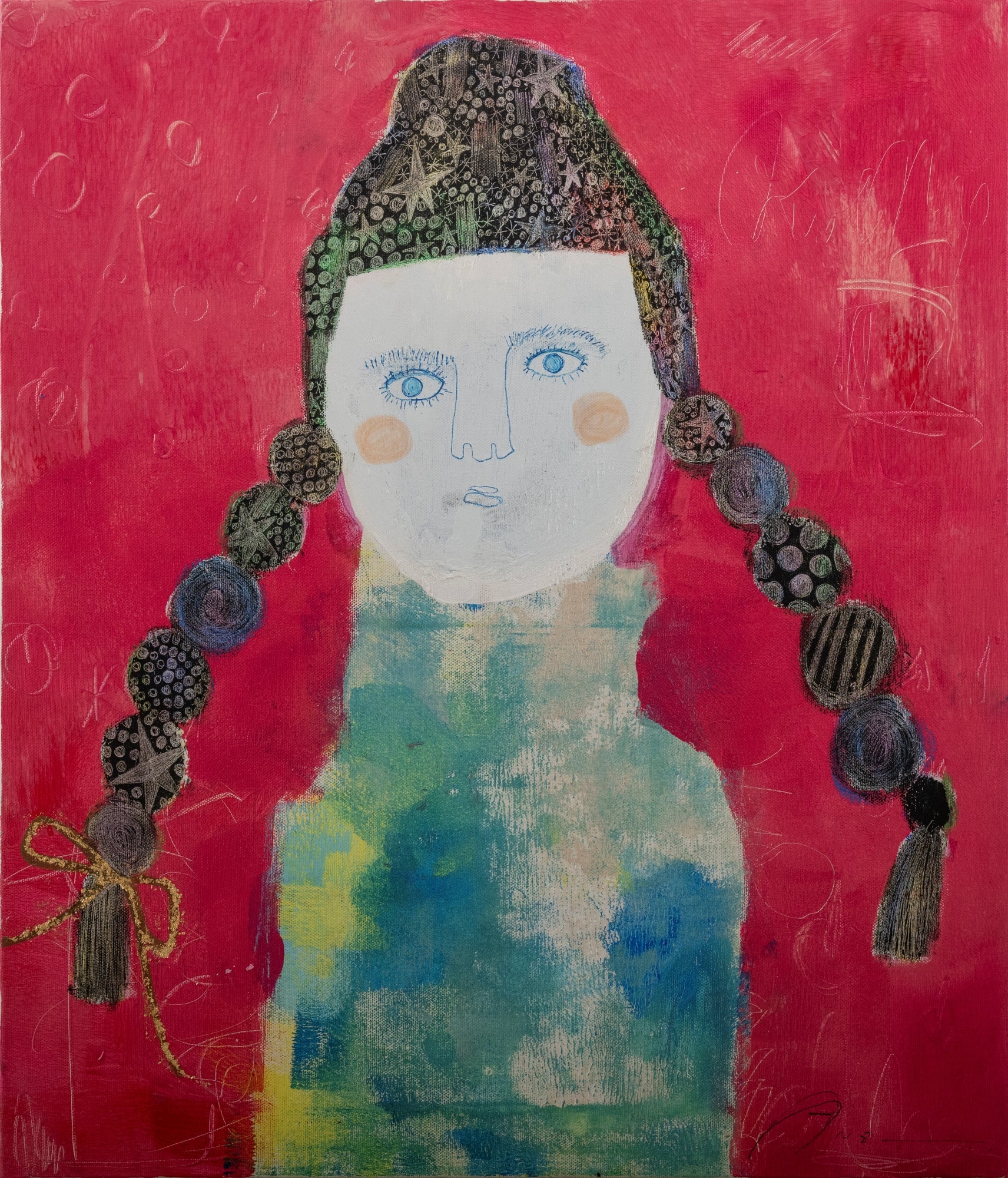 21/100 蟹江杏 絵画 (版画/キャンバスジクレー) ポーン 蟹江杏 新作展