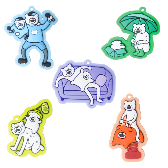 両面ぷっくり仕様のけたくまラバーボールチェーンがカプセルトイに登場