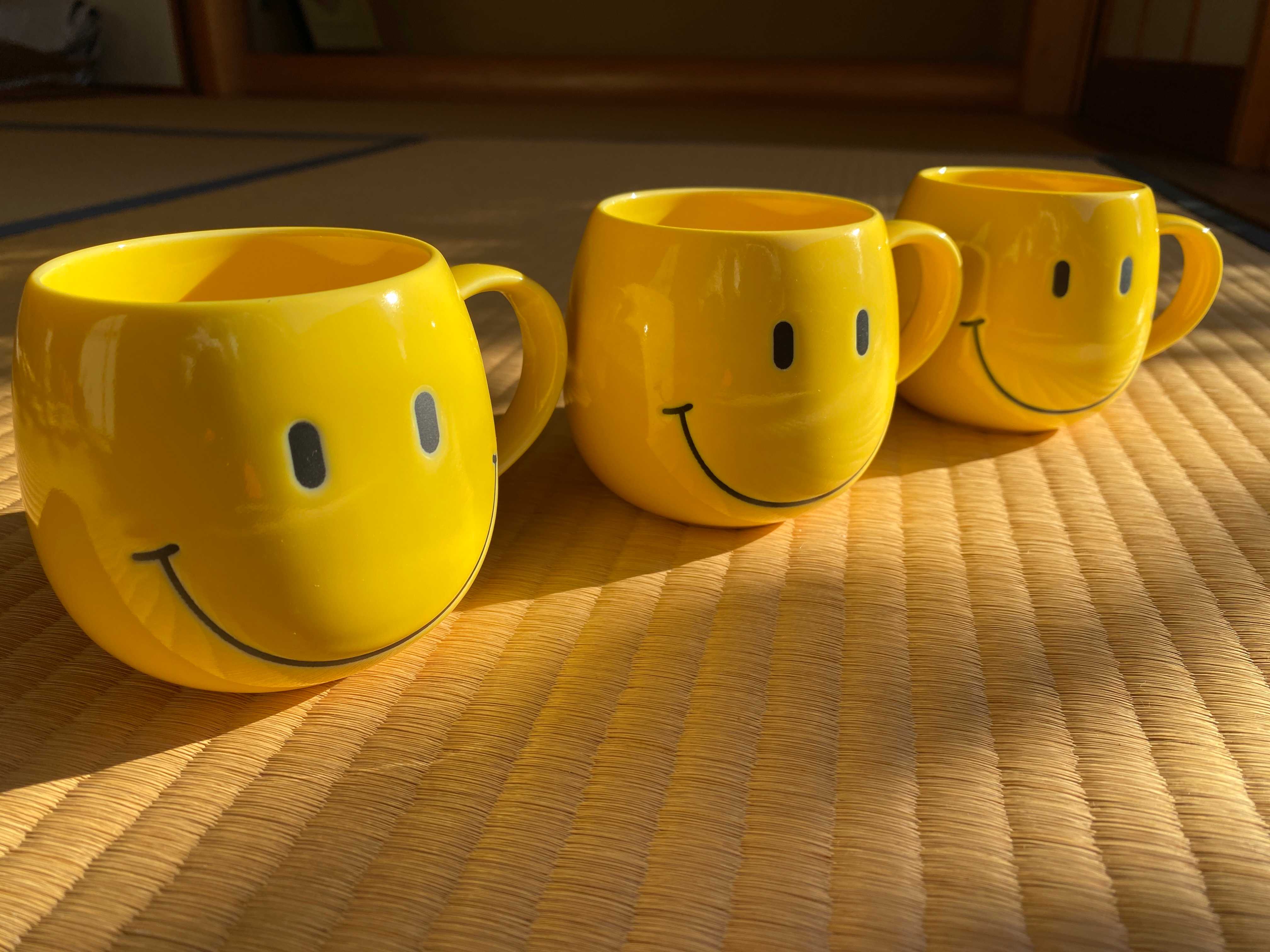 スマイリーフェイス グラスとマグカップセット スマイリーフェイス
