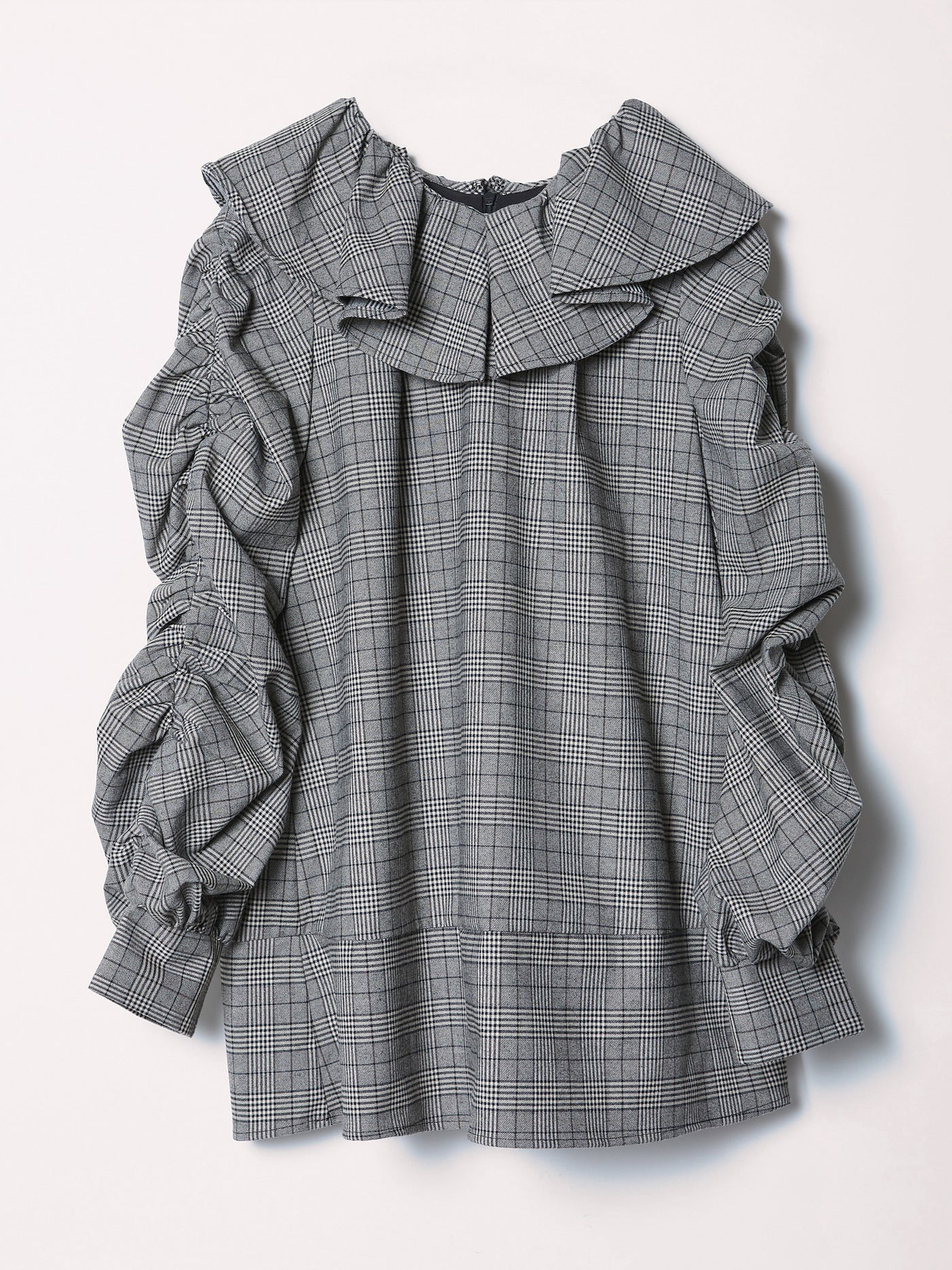 ROSY LUCE FRILL DESIGN CHECK MINI DRESS 【公式通販】