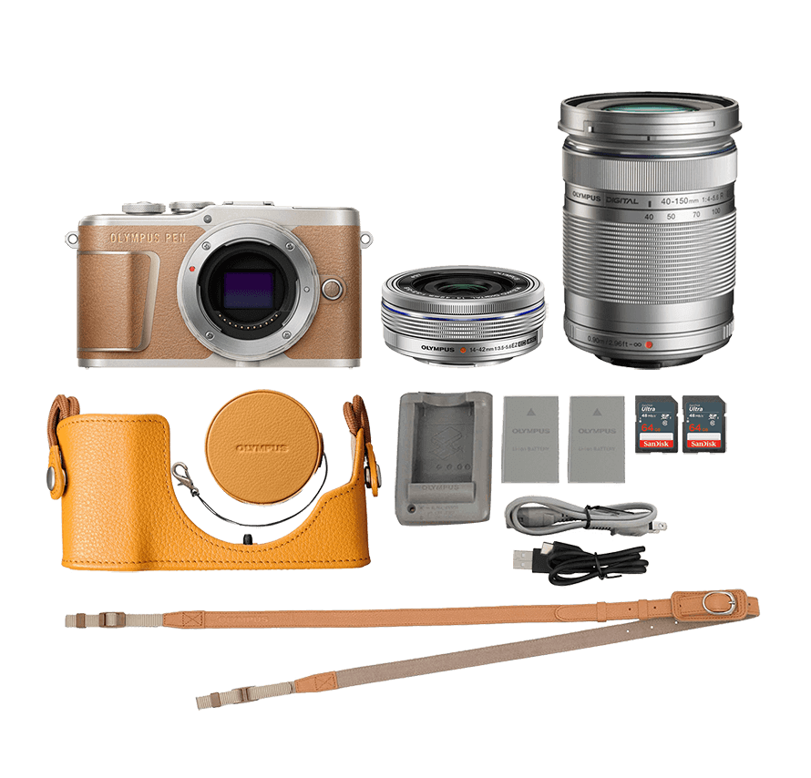 カメラレンタル] オリンパス/OLYMPUS PEN E-PL9 標準&望遠レンズセット