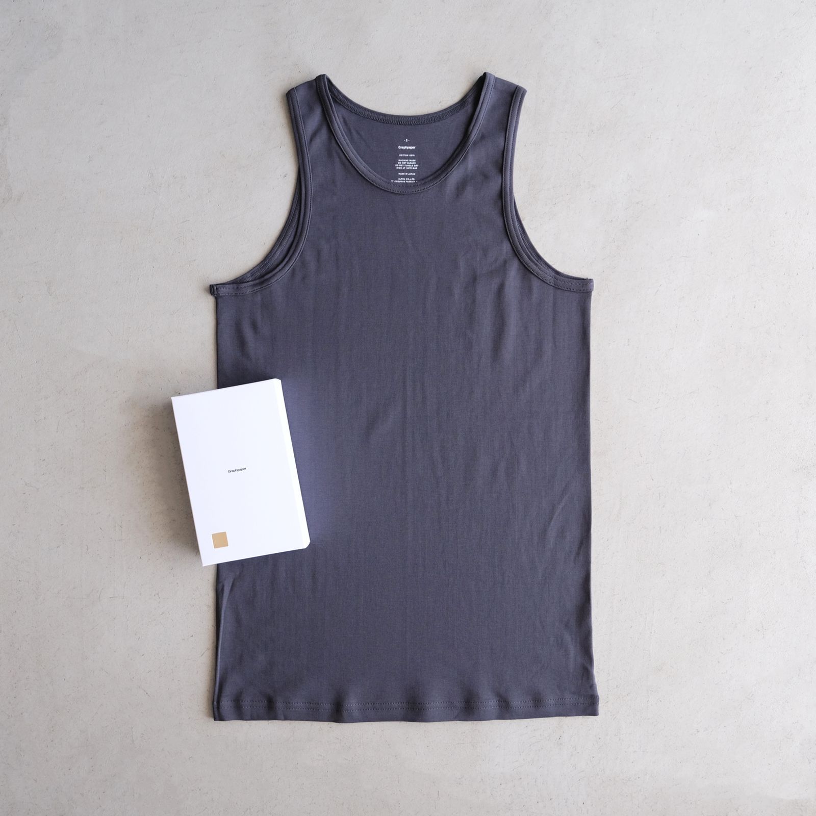 Graphpaper - American Sea Island Cotton Tank Top -タンクトップ