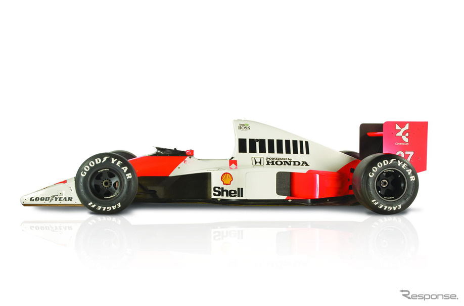 アイルトン・セナ没後30年、F1 マクラーレン・ホンダ「MP4/5B」がデモ