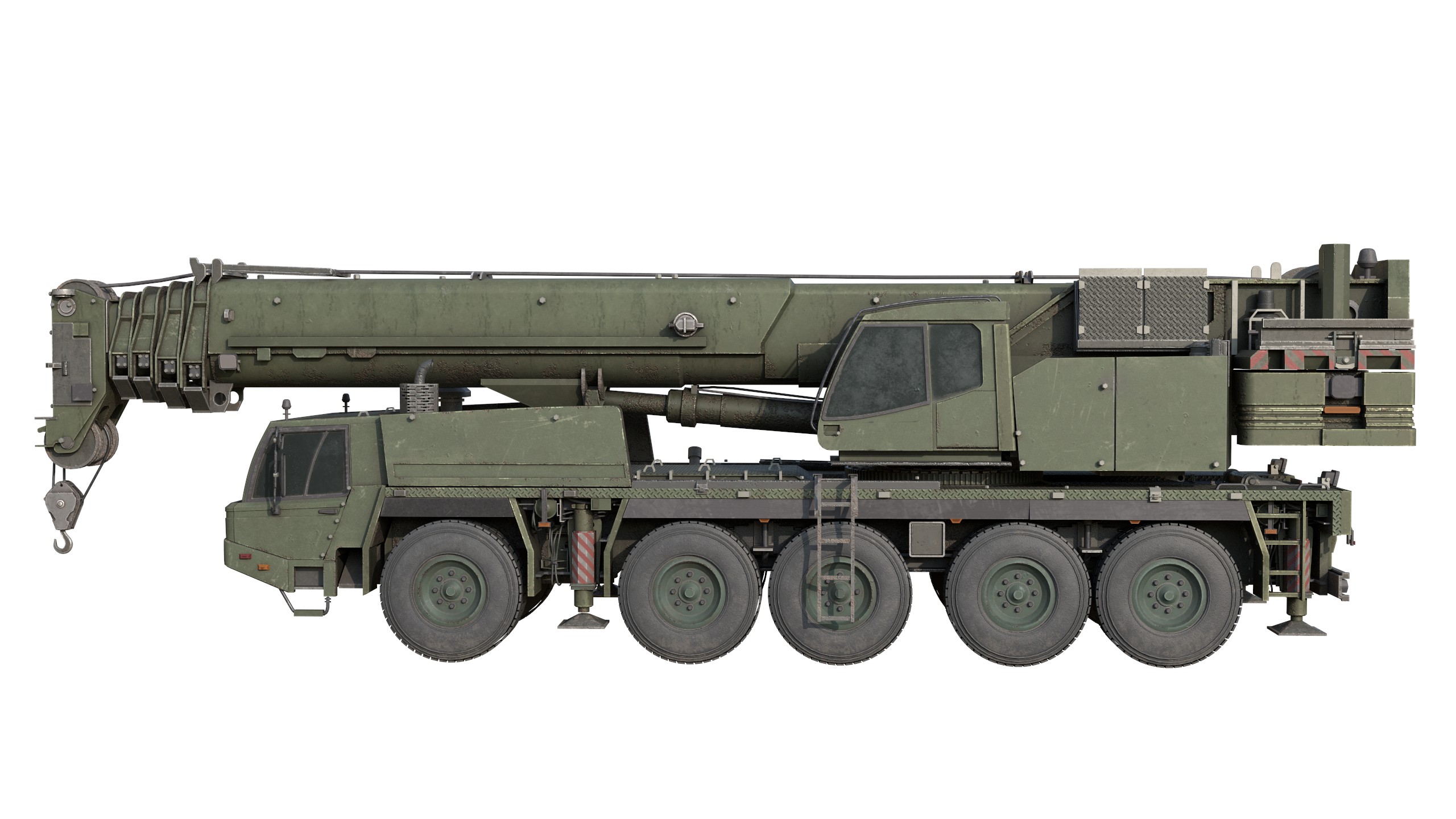 Tadano Faun ATF 100-5 Military Crane by TurboCG | 3DOcean