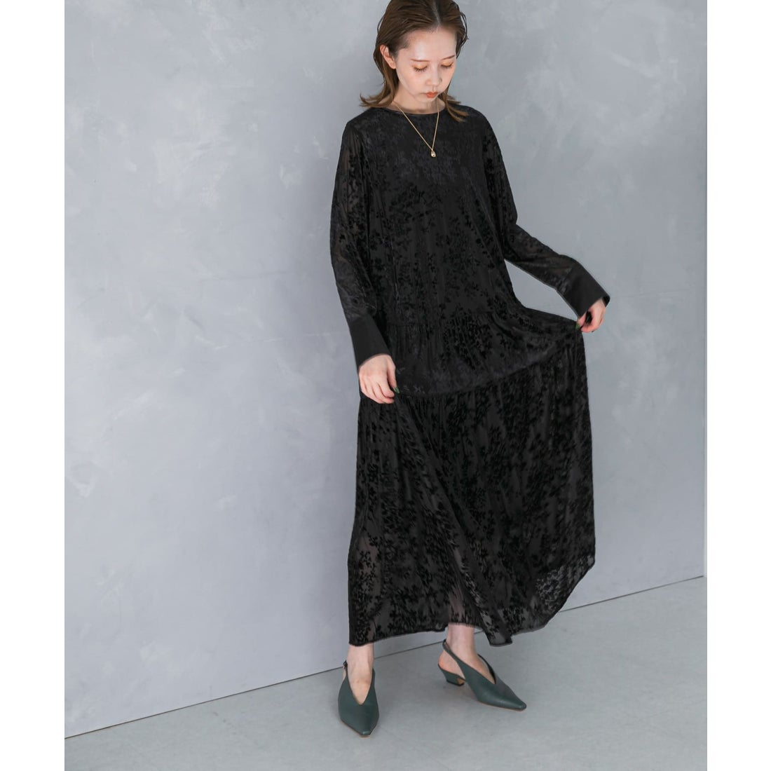 アーバンリサーチ ロッソ URBAN RESEARCH ROSSO フロッキープリント