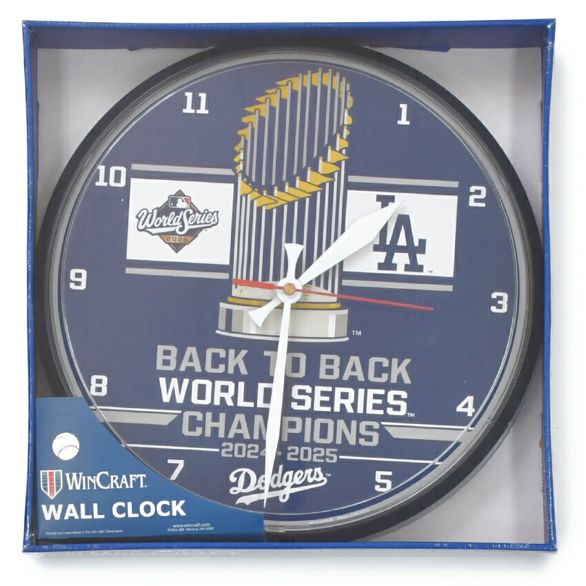 楽天市場】ドジャース 壁掛け時計 MLB dodgers LA LOS ANGELES