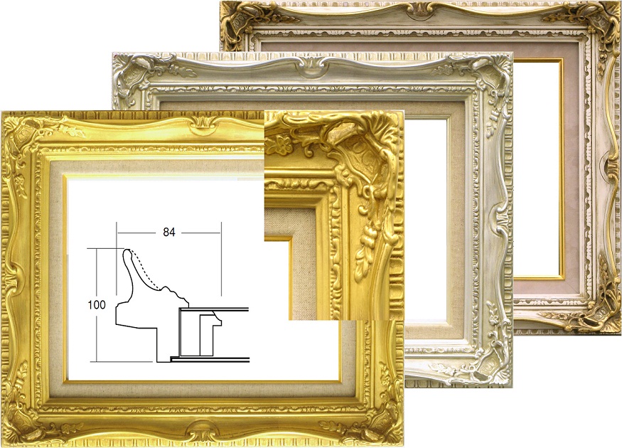 楽天市場】油絵用額縁☆ルイ式☆ F3号（273×220）キャンバス用 7802