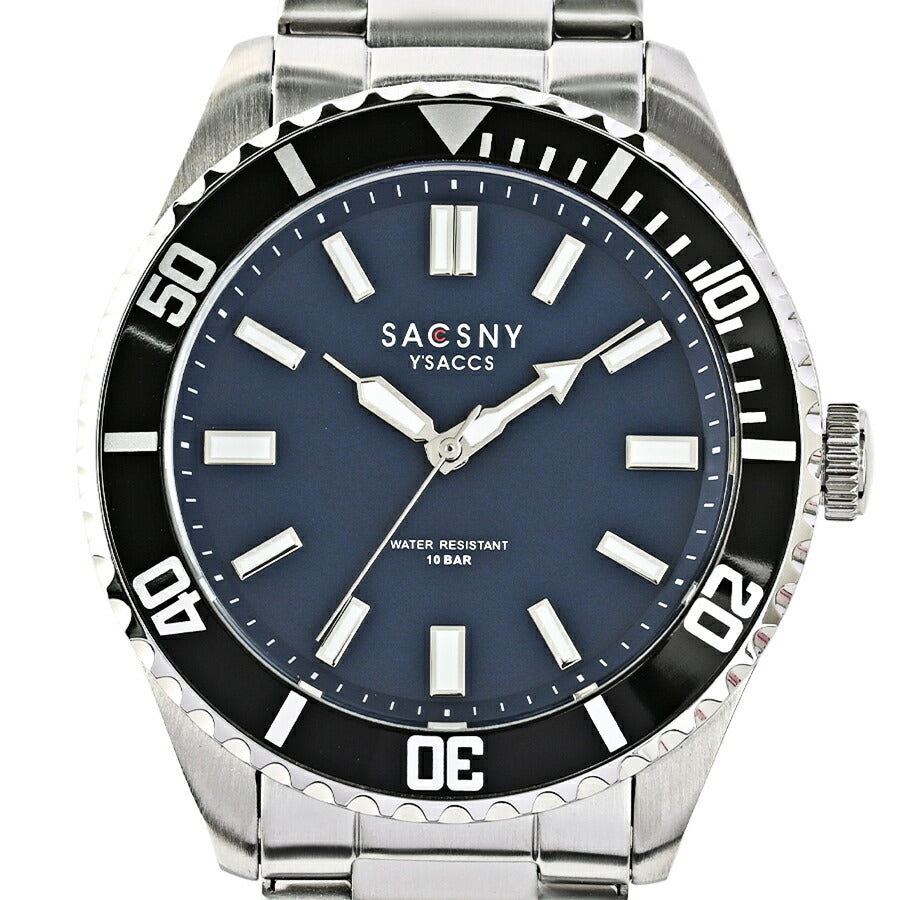 サクスニーイザック 3針 ダイバーデザイン SY15215-BL メンズ クオーツ