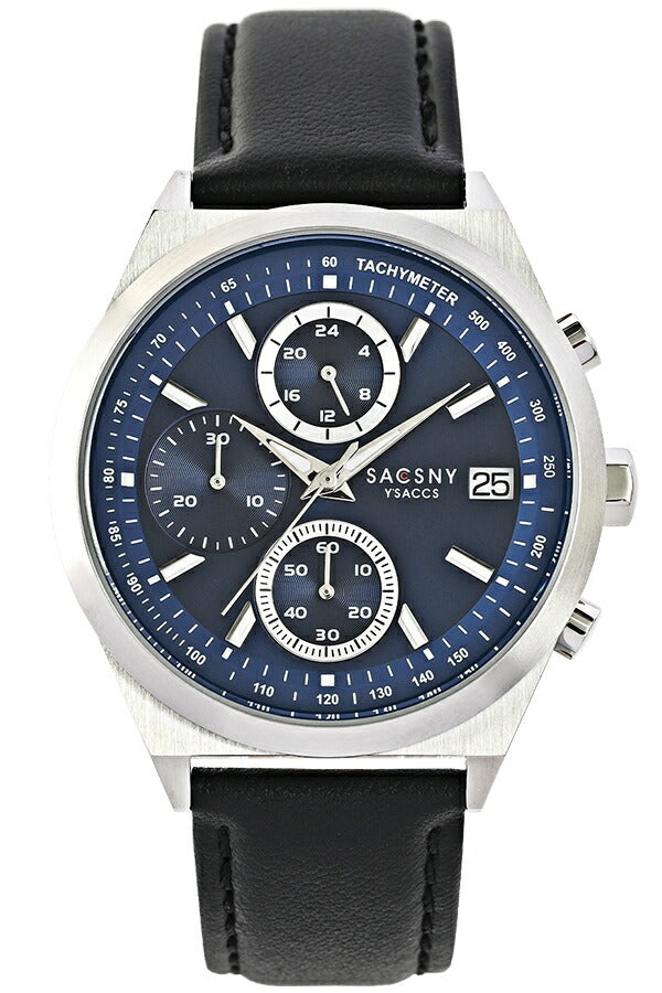 サクスニーイザック クオーツ クロノグラフ SY15213-RE メンズ 電池式