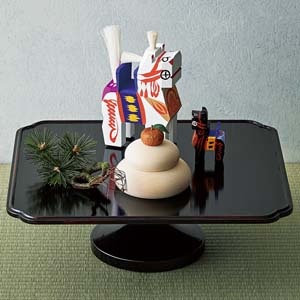 村瀬治兵衛さんの黒根来高杯・蓬莱飾り: インテリア・ライフスタイル