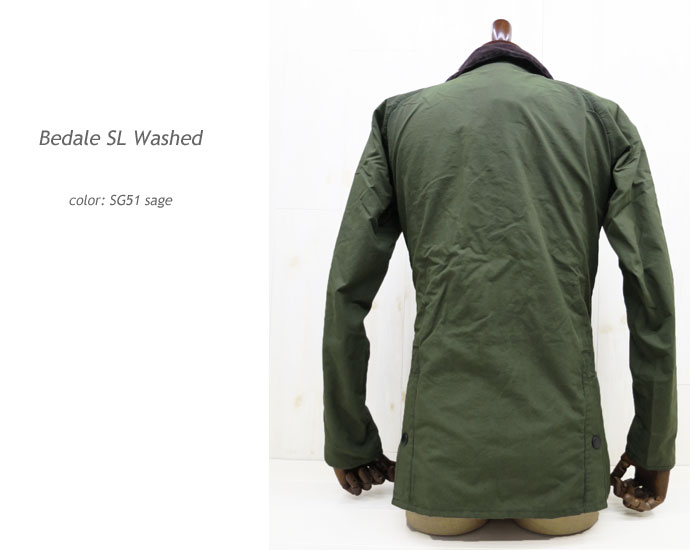 Barbour（バブアー） 【MWX1015】 BEDALE SL WASHED ( ビデイル