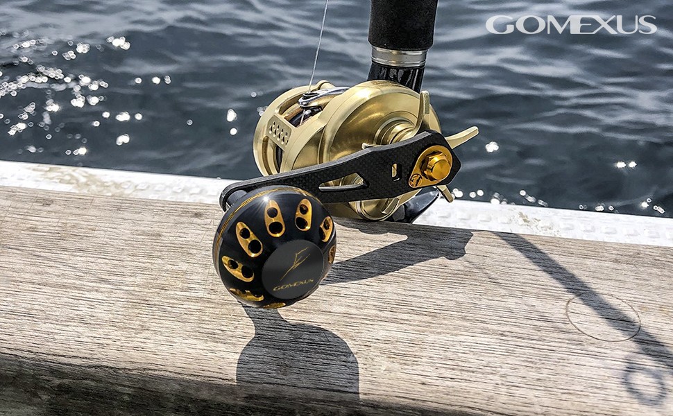 ベイトリール パワーハンドル カーボン 75mm 7×4mm穴対応 シマノ 8×5mm