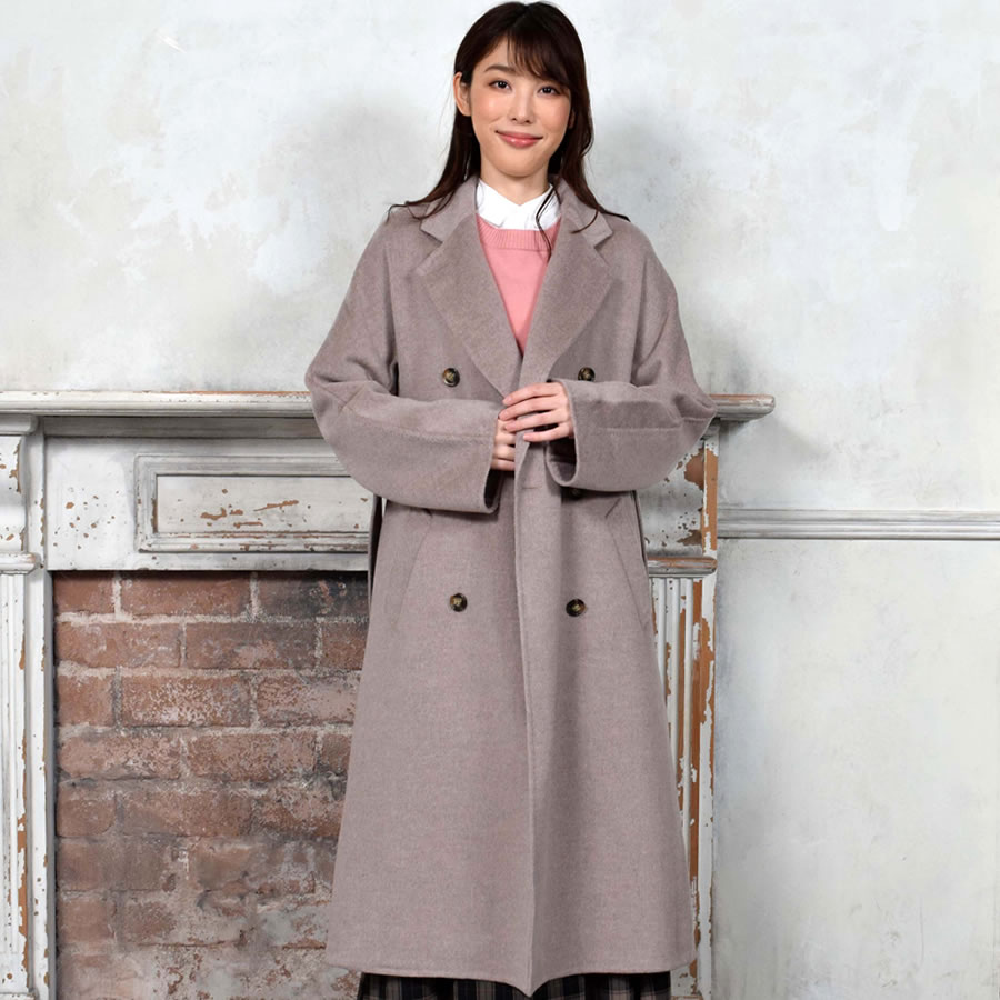 Merfirge チェスターコート カシミヤコート カシミヤ混 ダブル