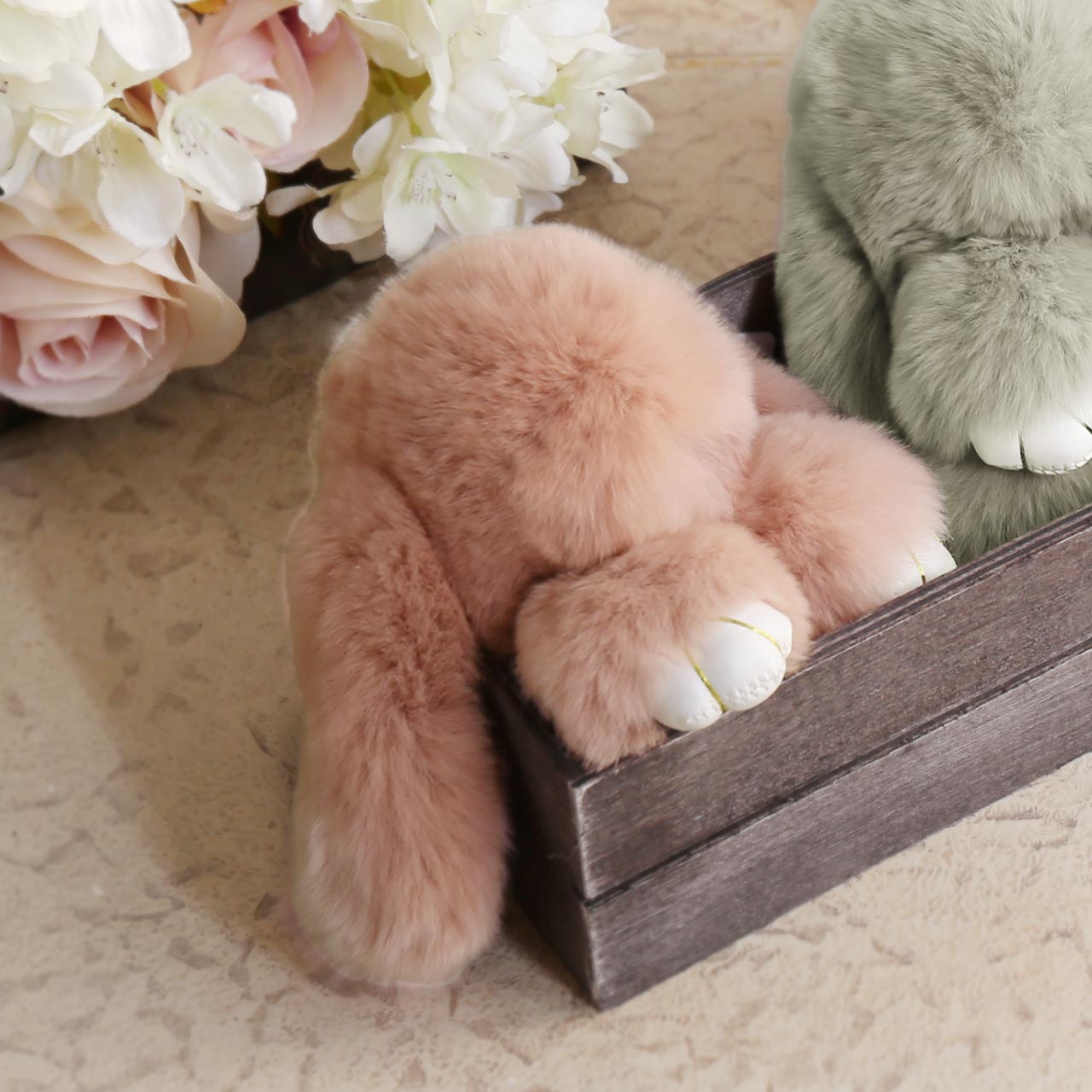 sankyo shokai（三京商会） [10%offクーポン]うさぎ ファー チャーム