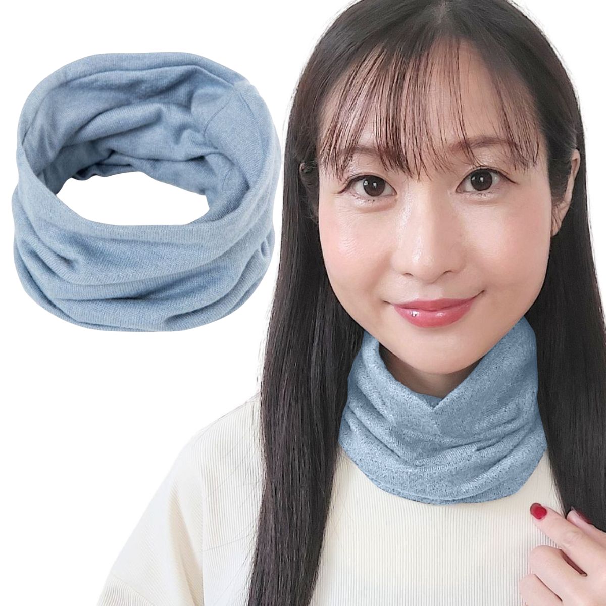 Patagonia ほぼ未使用品 フリース ネックウォーマー 青 90s ブルー