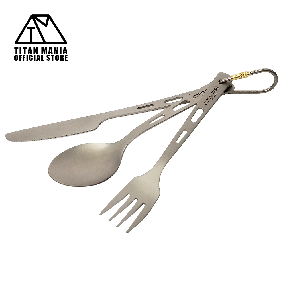 TITAN MANIA（チタンマニア） カトラリーセット チタン製 ソロキャンプ