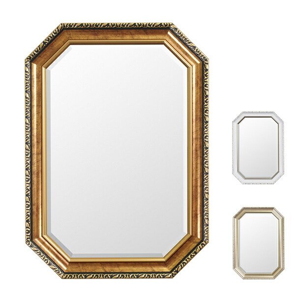 塩川光明堂 ウォールミラー 壁掛けミラー クラシック調 高さ70cm