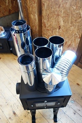 新保製作所 アウトドア専用ミニマトリョーシカ煙突（全長1300mm収納