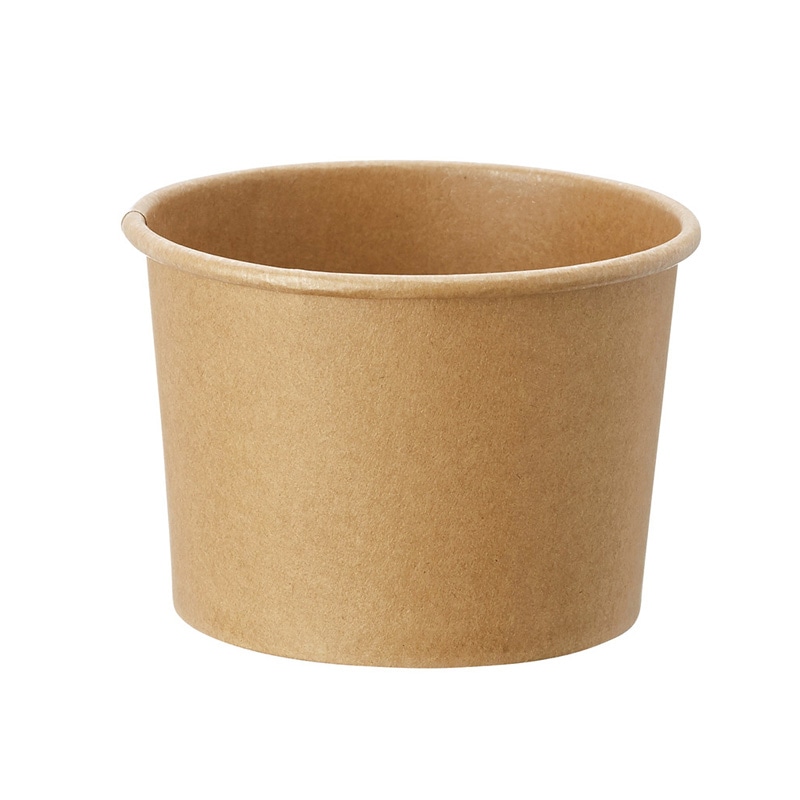 HEIKO 製菓資材 アイスカップ 200ml 86-200 クラフト 50個/袋