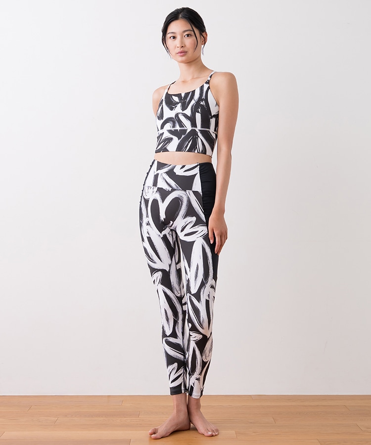 SUKALA】ハートプリントセパレートタンクトップ ネイビーブルー LL