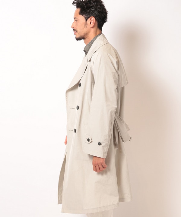 hevo/イーヴォ】ストレッチポリエステルタフタトレンチコート｜メンズ