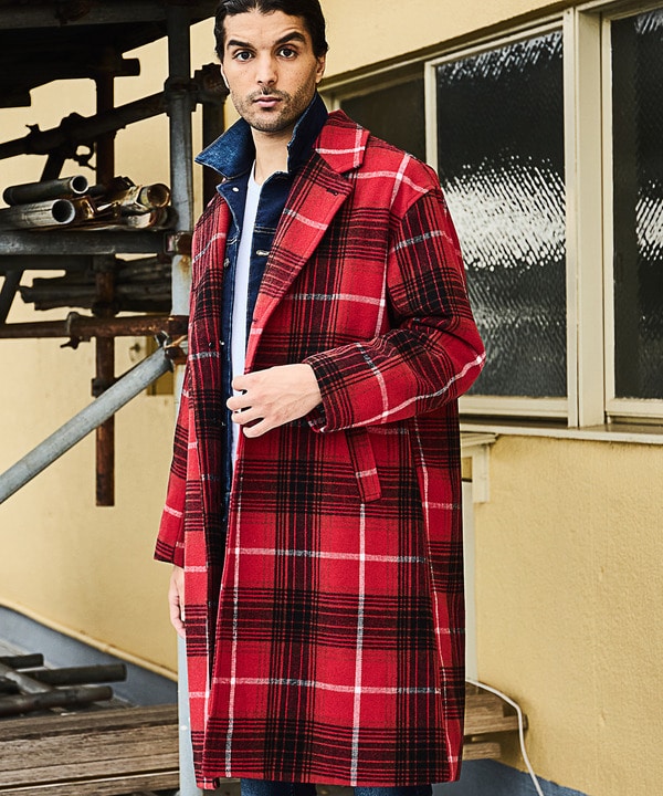中空糸メルトンチェスターコート｜メンズファッション通販 MEN'S BIGI