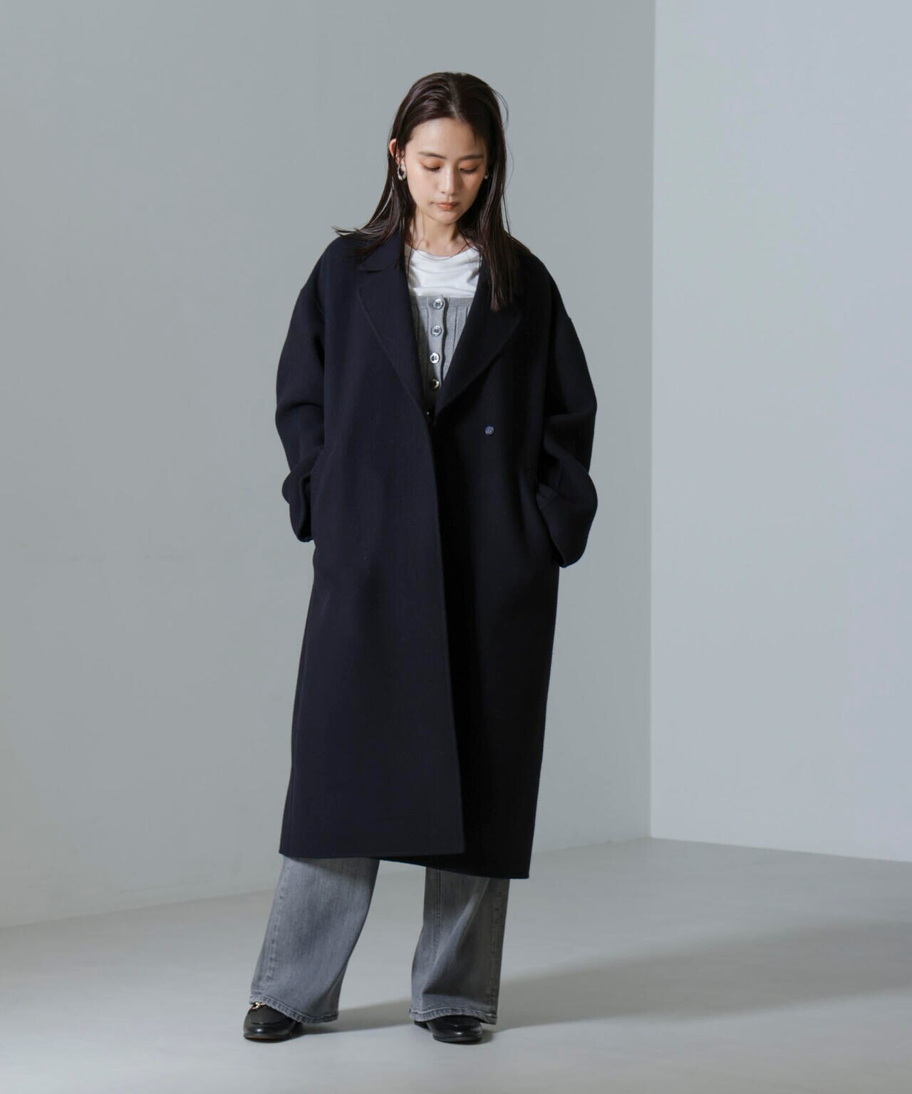 PURE LAMBS リバー ロングコート