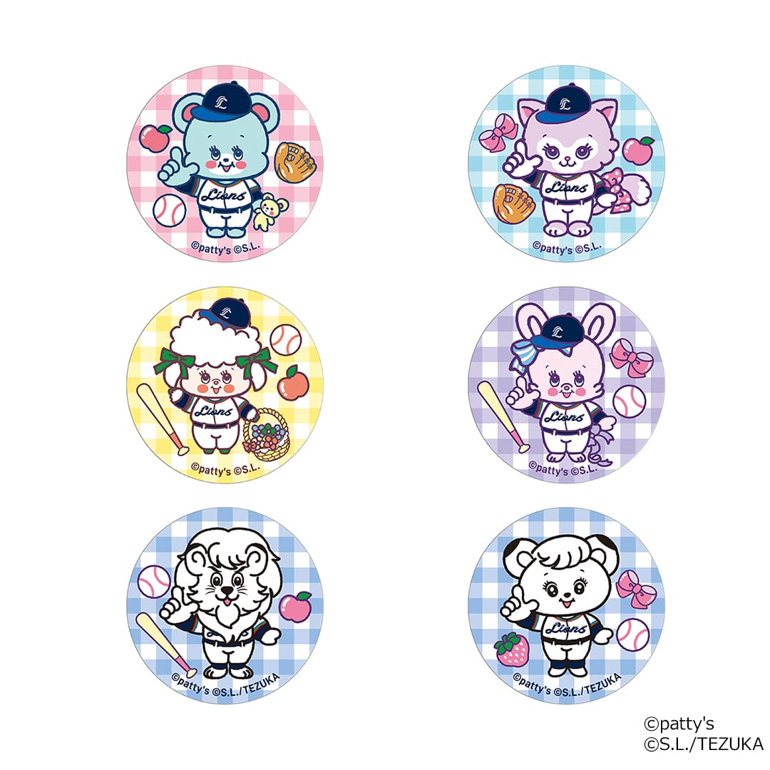 SWIMMER×ライオンズコラボシークレットジャガード織缶バッジ(全6種