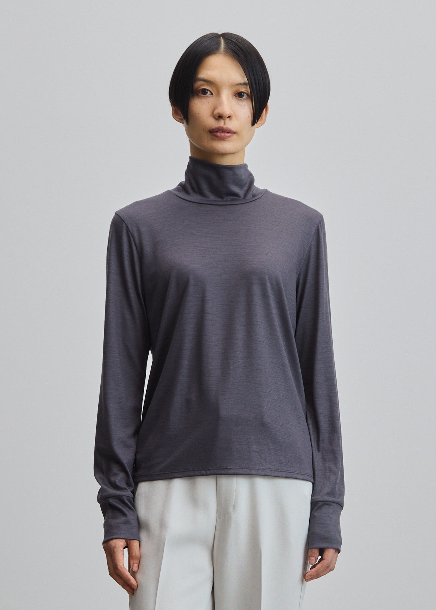 クリアウールタートルネックカットソー - SOÉJU online store｜上質な