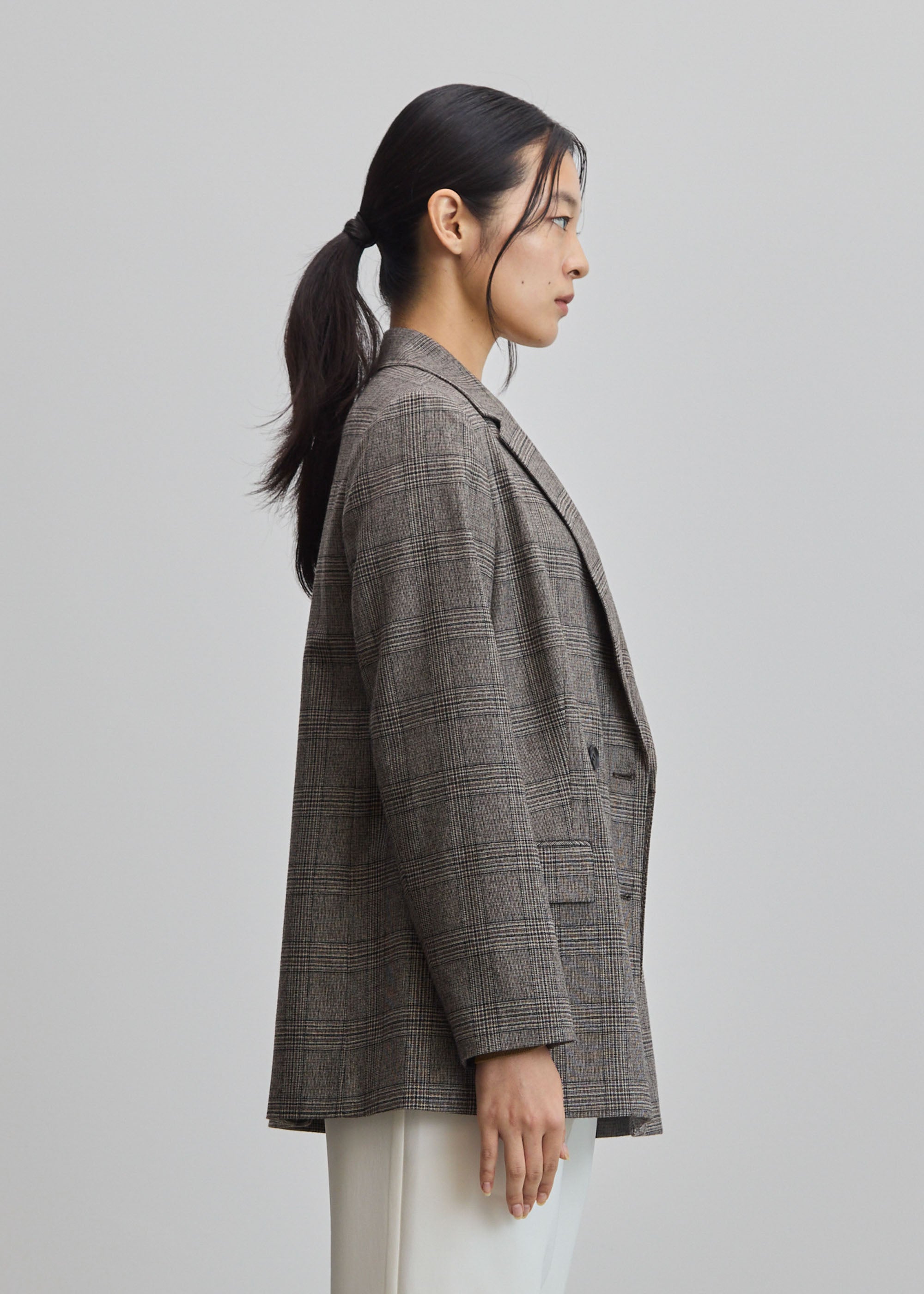 グレンチェックダブルジャケット- SOÉJU online store｜上質な大人の