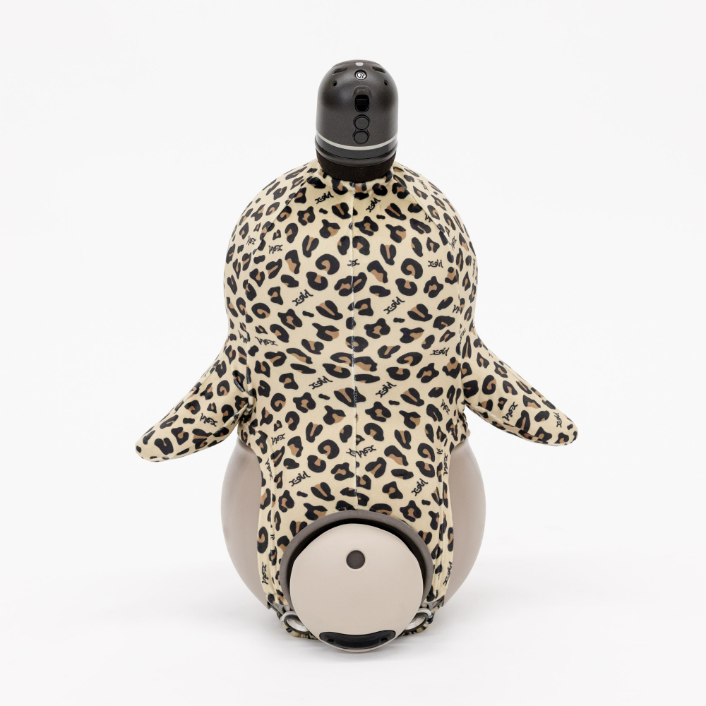 X-girl Stages×LOVOT レオパプリントベロアカットソー(ベージュ